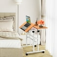 thumbnail image 3 of Giantex Bureau Mobile Debout, Bureau Debout Réglable en Hauteur avec Roulettes Verrouillables pour Rester Debout Ou Assis, Poste de Travail pour Bureau à Domicile, 3 of 8