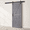 Wood-32X84, variant on 28in X 80in Grey Barn Door Solid Wood Double Surface K-frame Gray