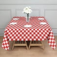 thumbnail image 3 of Red White Checkerboard Checkered Pattern Square Tablecloth,Waterproof Square Table Cover,Wipeable Spillproof Washable Table Cover for Home Kitchen Party Decor 52"x52"(132x132cm), 3 of 6
