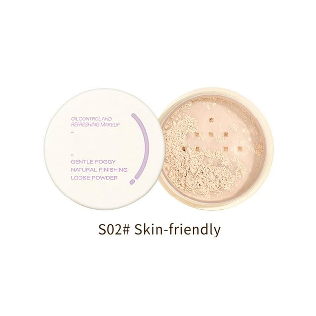Langgg Mint Loose Powder Oil Control Honey Powder Cake Not Easy To Takeoff Makeup and Lasting Matte Concealer Setting Powder
