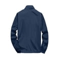 thumbnail image 4 of Garbnen Unisex UPF 50+ Sun Protection Jacket Full Zip Quick Dry Rash Gaurd Lightweight Outdoor Athletic Sun Shirt with Zipper Pockets for Men and Women Blue S, 4 of 5