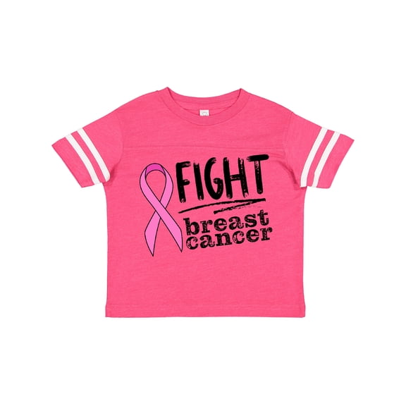 Inktastic Fight Breast Cancer Pink Ribbon Boys or Girls Toddler T-Shirt