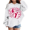 thumbnail image 6 of Kids Hoodies Sweatshirts 6 7 Six Seven Letter Hoodies Sweatshirts Comfortable Pullover Hoodie With Unique Valentine'S Day Print Girls And Boys Crewneck Sweatshirt Dark Purple 110(4-5 Years), 6 of 7