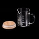 thumbnail image 4 of Taza medidora de vidrio de 250 ml Uxcell, vidrio borosilicato 3.3 con escala impresa y tapa de madera, 4 of 7