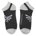 thumbnail image 2 of The Legend Of Zelda Hylian Crest Women's 5-Pack Ankle Socks, 2 of 7
