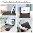 thumbnail image 4 of Fintie Keyboard Case for Samsung Galaxy Tab S10 Lite/ S10 FE/ S9 FE 5G 10.9 Inch/Tab S9 11 Inch with S Pen Holder, Slim Stand Cover Detachable Wireless Bluetooth Keyboard, Black, 4 of 10