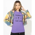 thumbnail image 6 of Childless Cat Lady T-shirt Top for Women, 6 of 7