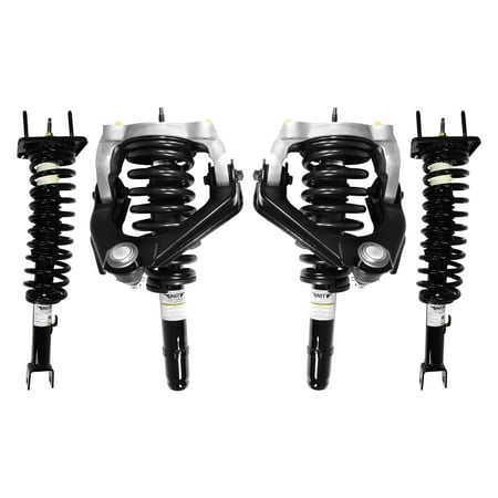 Unity 4-11651-15384-001 Front and Rear 4 Wheel Complete Strut Assembly Kit 1999-2000 Chrysler Sebring (Convertible