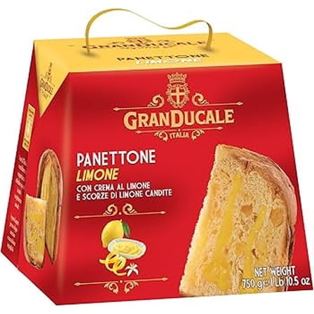 Gran Ducale Lemon Cream Filled Panettone 750g - Traditional Christmas Cake