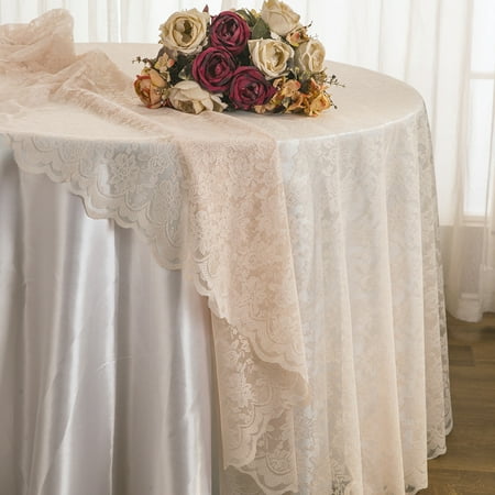 Wedding Linens Inc 108â Lace Table Overlays Tablecloths Wedding Linens Inc 108â Lace Table Overlays Tablecloths Round Overlay Toppers For Decorations Events Banquet