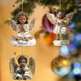 thumbnail image 4 of Czzoypi African American Figurines, 3.1 Inch Guardian Angel Figurines for Home Decoration, Hand Painted Praying Angel Statue for Godmother, Birthday, Wedding and Sister Gifts, 4 of 6