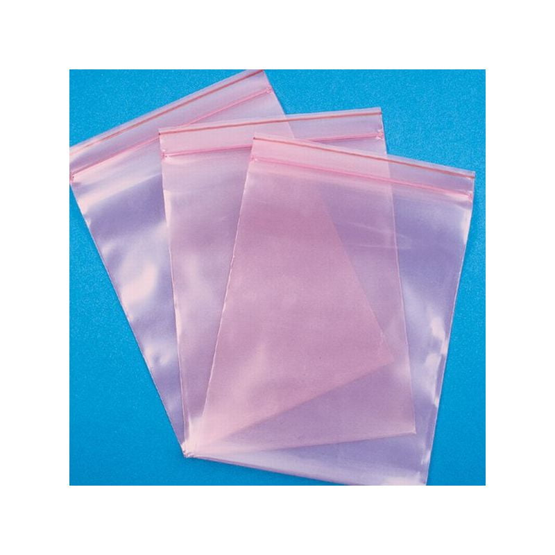 Pink 6""x10"" "Anti-Static Flat 4 Mil Poly Bags 1000/Case" 