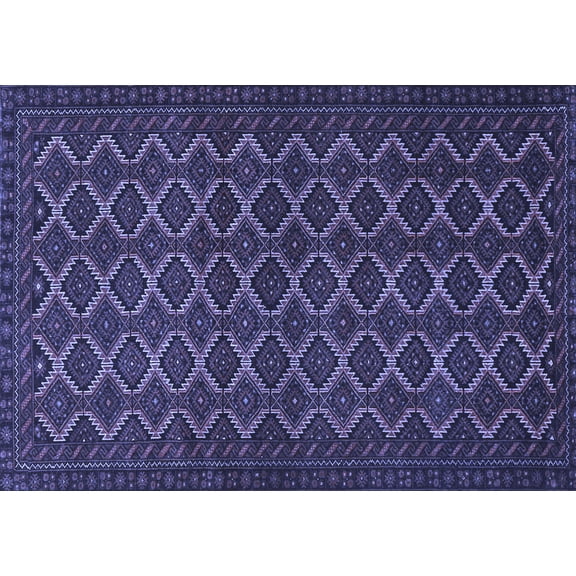 Ahgly Company Indoor Rectangle Persian Blue Traditional Area Rugs, 2' x 5'