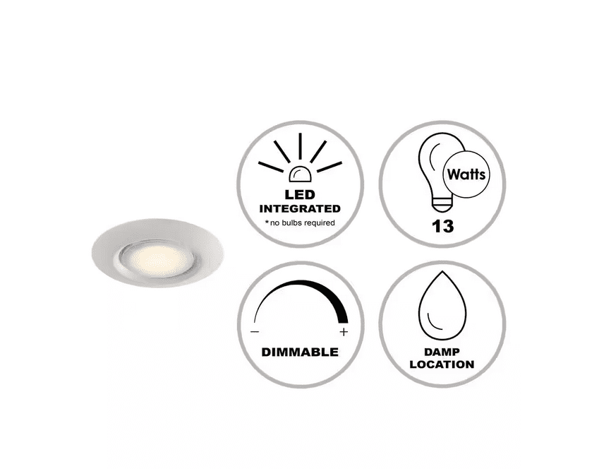 Trans Globe Lighting LED-30021-1 Vanowen Single Light 7-1/2" Wide Integrated LED Outdoor Flush Mount Ceiling Fixture White Outdoor Lighting Ceiling