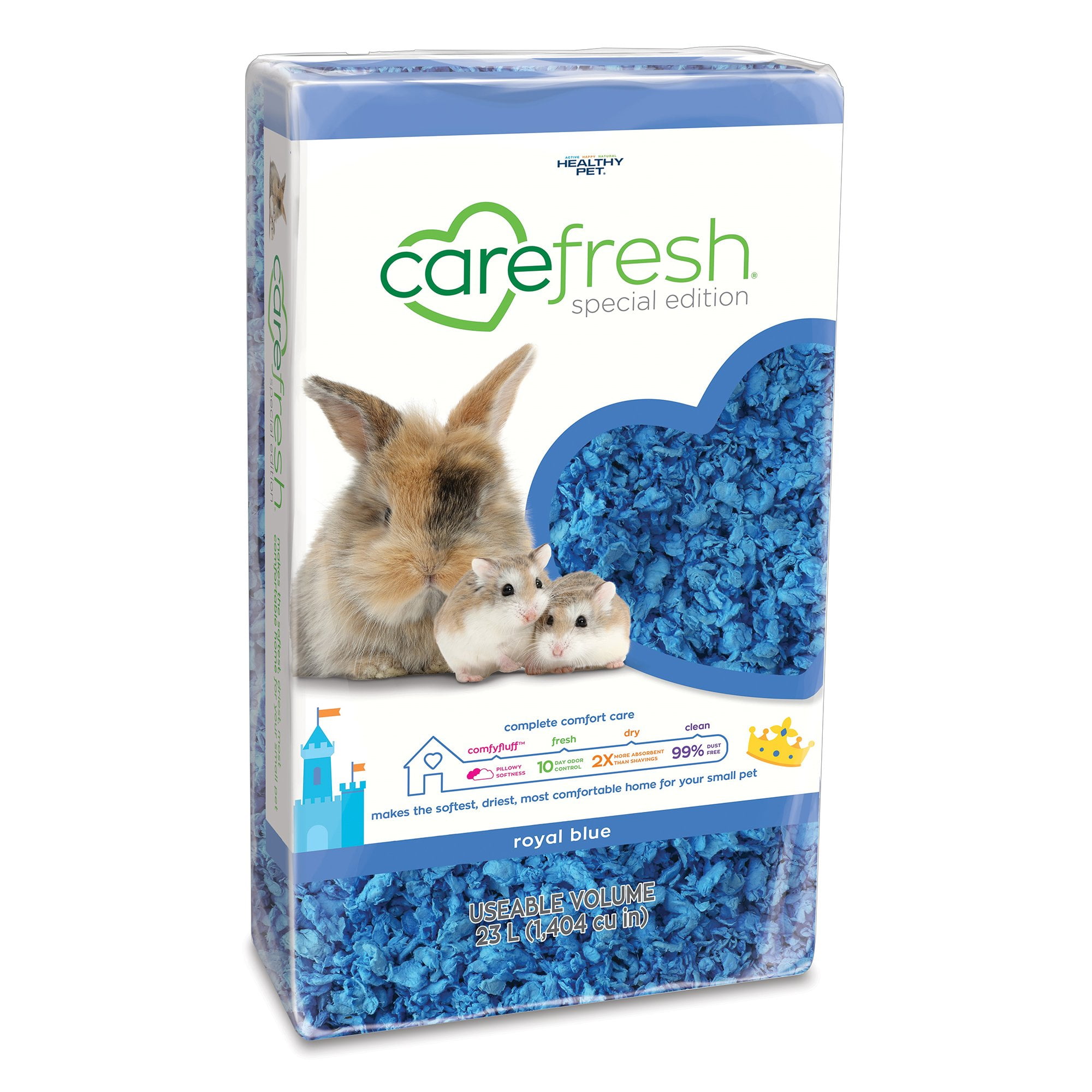 Carefresh Royal Blue Small Pet Bedding, 23 Liter