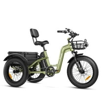 MAXFOOT MF31 Electric Tricycle for Adult, 750W Rear Drive Motor 3 Wheel Electric Bicycle with Suspension Fork, 85 Miles, 48V 20Ah UL Certified Battery, Fat Tire Electric Trike with Rear Differential