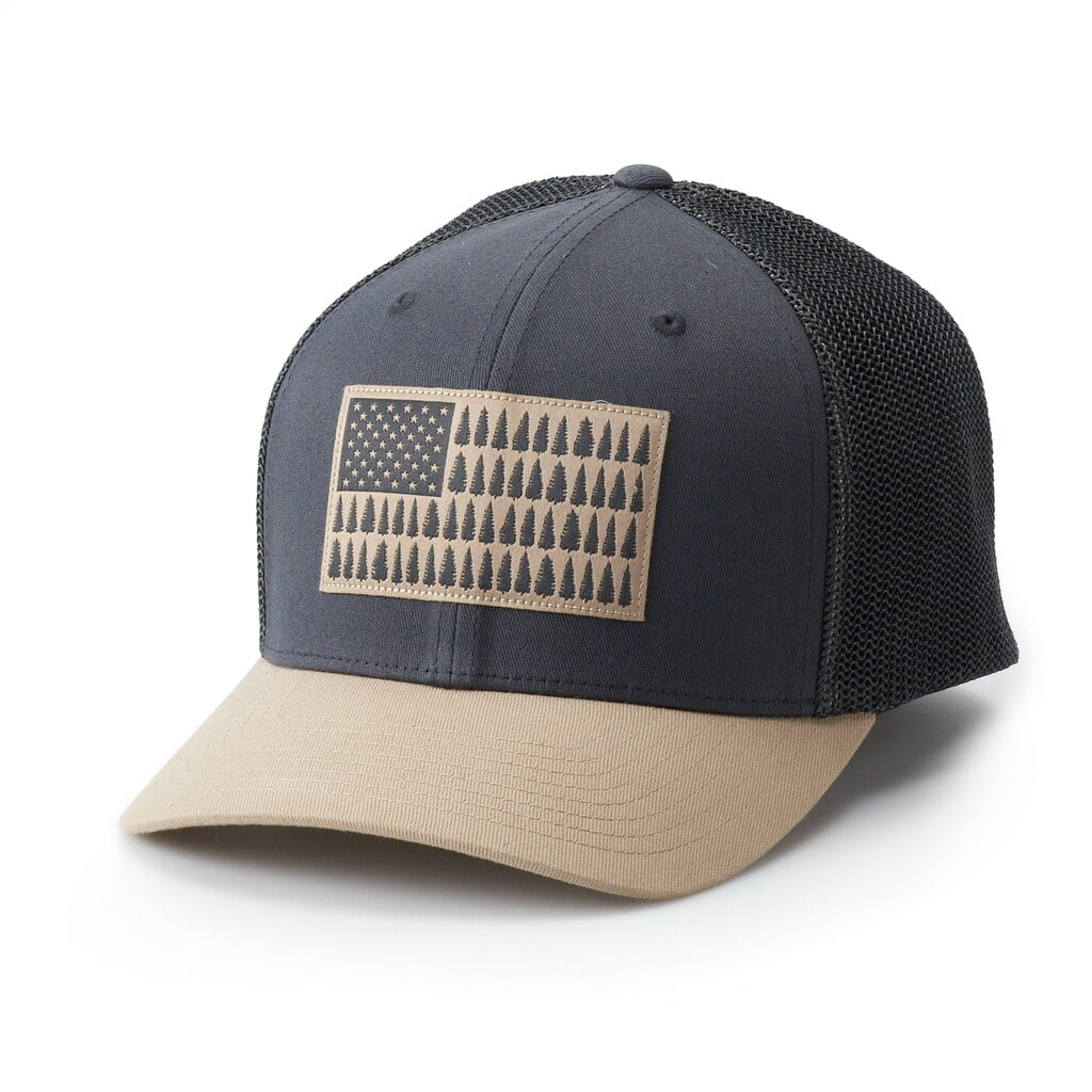 columbia men's mesh tree flag ball cap