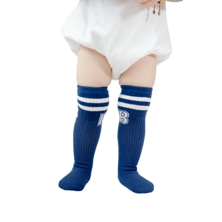 

Binpure Kids Knee-High Socks Baby Letter Print Stocking Long Tube Socks