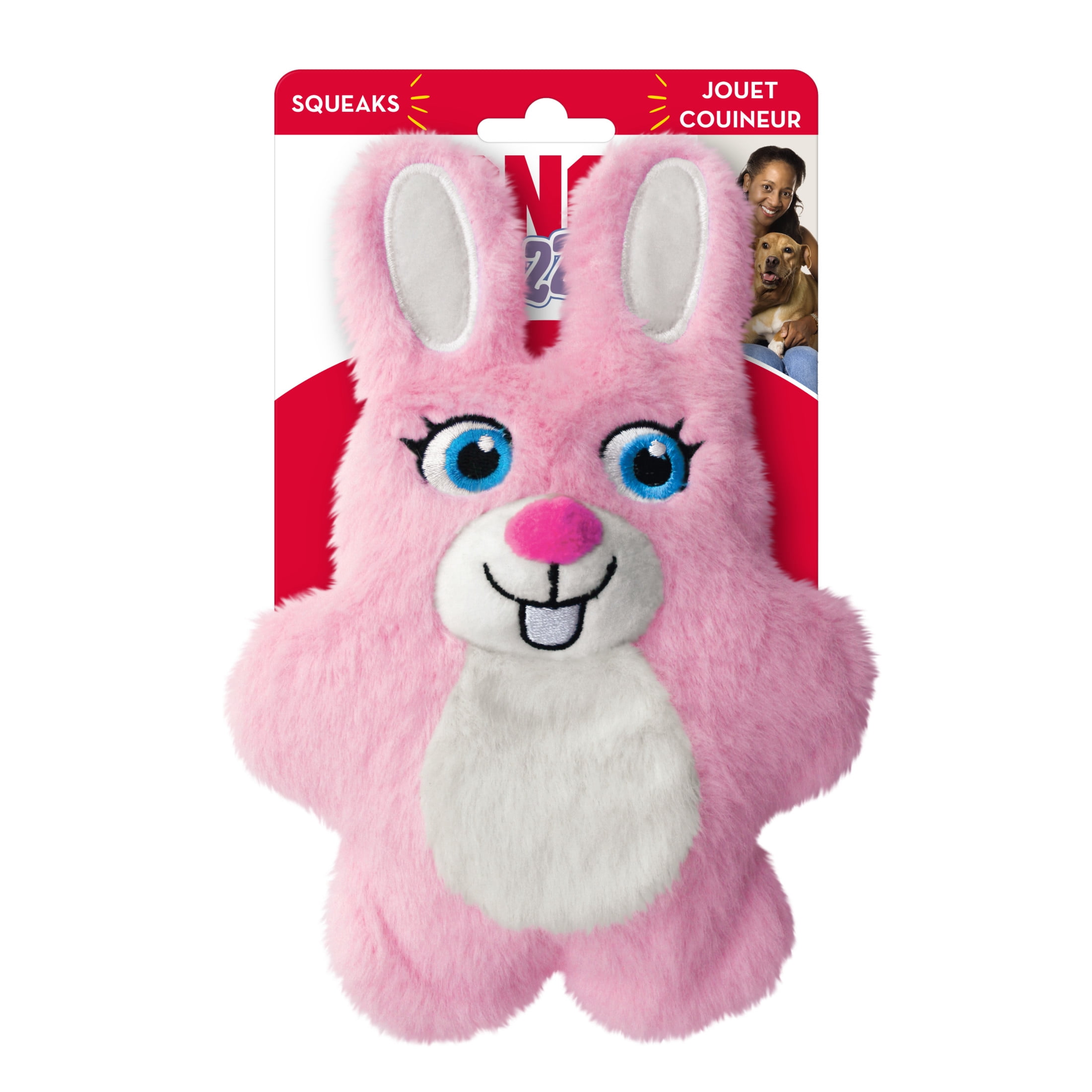 KONG® Snuzzles Kiddos Plush Squeaker Dog Toy, Bunny, Small
