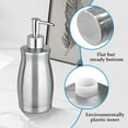 thumbnail image 6 of Soap Dispenser Stainless Steel - Brushed Nickel Pump Dispenser Bottle Refillable Liquid Hand Dish Soap Dispenser for Bathroom, Kitchen, Countertop, Sliver (13.5 Oz / 400ML), 6 of 7