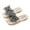 Black, variant on Girl's Bow Open Toe Slip on Slippers PU Leather Slides Flat Sandals Pink 10-11 Years