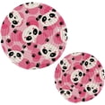 thumbnail image 7 of SKYSONIC Cute Panda Face Paw Pot Holders Trivets, 2 Pcs Heat Resistant Trivets,Pink Cartoon Cotton Thread Weave Mats for Hot Pads Pans Pot Bowl Teapot for Kitchen Decor, 7 of 7