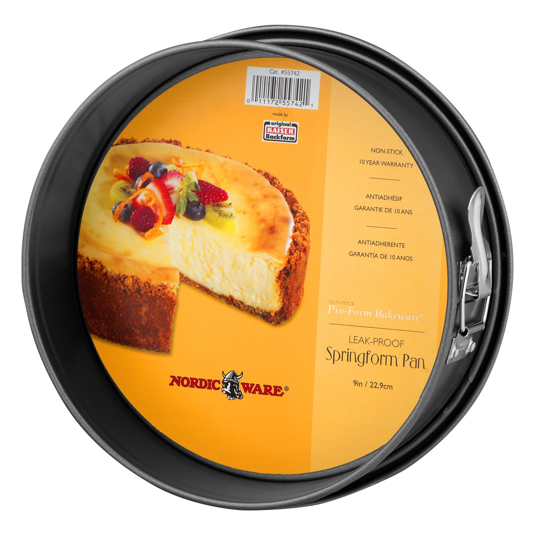 Nordic Ware LeakProof Non Stick Springform Pan, ProFoam Bakeware 1.0