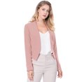 thumbnail image 1 of Día de San Patricio Chaqueta Corta Casual De Negocios De Oficina De Trabajo Sin Cuello Para Mujer Rosa XL, 1 of 6