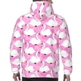 thumbnail image 3 of Bingfone Beautiful Swans Men's Drawstring Hoodie Long Sleeve Pocket Sweatshirts-3X-Large, 3 of 6