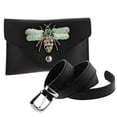 thumbnail image 2 of Bolso de Cintura con Cinturón Desmontable Riñonera Deportiva Patrón de s tificales Noche Deporte Verde Soledad Paquete de Fanny de mujer, 2 of 10