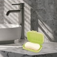 thumbnail image 2 of Unique Bargains 1 Pc Seal Large Soap Holder with Cover Green Soap Holder for Bathroom 4.41"x3.07"x1.5", 2 of 6