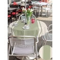 thumbnail image 4 of Outdoor Tablecloth with Umbrella Hole and Zipper, Sage Green Vintage Round Table Cloth 60 Inch Waterproof Tablecloth, Geometric Stripes Simple Lines Picnic Table Cover for Patio Camping, 4 of 7
