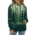 thumbnail image 4 of Nature Forest 3d Sweatshirts Hoodie Fashion Casual Personality Men's Women Street Hoodie Pullovers Long Sleeve Comfortable Top, 4 of 6
