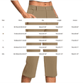 thumbnail image 3 of SAHFX Womens Capris for Summer Button Stretch Pants with Pockets Wide Leg Pants Dress Pants 2026 Business Pull on Straight Leg Soft Comfy Beach Pant Quick Dry Light Blue XXL, 3 of 4