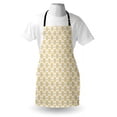 thumbnail image 4 of Lemons Apron, Thin Slices of Citrus Fruits and Leaves Arranged as If on a Hidden Grid, Unisex Kitchen Bib with Adjustable Neck for Cooking Gardening, Adult Size, Mustard Grey and White, by Ambesonne, 4 of 4