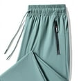 thumbnail image 3 of Men's Casual Quick Drying Stretch Pants Elastic Waist Comfortable Lightweight Breathable Outdoor Travel Hiking Jogging Mens Beach Pants Trousers Vacation Cargo Pants, 3 of 3