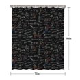 thumbnail image 5 of Math Equations Graphs Black Pattern Shower Curtain 72"x84" ,Bathroom Decorative Shower Curtains Set with 12 Hooks,Modern Waterproof Washable Shower Curtain, 5 of 6