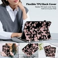 thumbnail image 5 of ELEHOLD for  iPad Pro 13 2024 Case, PU Leather Flowers Pretty Unique Design Slim Adjustable Stand Cover with Auto Sleep Wake Folio Cover Case for iPad Pro 13 2024,Plum Blossom, 5 of 6