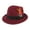 Wine red, variant on Tibetan Fedora Western Short-Brim Hat Cap for Women Men Photo Props Western Fedora for Men Women Unisex Wear