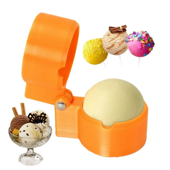 Round Cake Pop Mold Shapes Press Set, 3D Printed Sphere Circle Cake Pop Cutter and Pusher, Baking Tools Accessories for Home Baking, Birthday Parties, Wedding Desserts