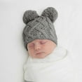 thumbnail image 5 of HUANBAI Toddler Girls Boys Winter Hats Boys Soft Baby Caps Kids Knit Winter Warm Hats 6-18 Months, 5 of 7