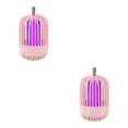 thumbnail image 1 of Seitruly Lámpara eléctrica de plagas para sala de estar, luz nocturna para Control de insectos, Patio, hogar, viaje portátil, iluminación de Rosado 2piezas, 1 of 6