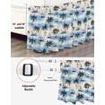 thumbnail image 3 of Tropical Plants Wrap Around Bed Skirts for King Bed 16" Drop,Bed Skirt with Adjustable Elastic Belt Dust Ruffle Bed Valance for Bedroom Hotel Cartoon Summer Ocean Beach Palm Tree Bed Frame Cover, 3 of 7