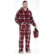 thumbnail image 3 of Pijama de una pieza con pie y capucha de polar para hombre Adepaton CJWUS-3673, 3 of 4