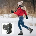thumbnail image 3 of Ablanczoom Women Snow Boots Winter Slip On Mid Calf Boots for Women Waterproof Comfortable Outdoor Shoes,7, 3 of 7