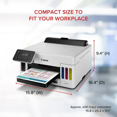 Canon - MAXIFY MegaTank GX5020 Wireless All-In-One Inkjet Printer - White