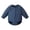 Navy, variant on Baby Boy Button Down Shirt Newborn Solid Color Long Sleeve Romper Bodysuit (Beige, 18-24 Months )