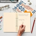 thumbnail image 4 of FORMRS 1-Subject Spiral Notebook 8" x 5" College Ruled 60 Refillable Sheet A5 Hard Cover, Leopards Leaves, 4 of 7