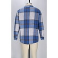 thumbnail image 7 of Zylanna Men's Button up Shirts, Plaid Turndown Collar Flannel Long Sleeve Casual Shirts for Men Blue, 7 of 7