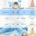 thumbnail image 4 of BFHHYA Hooded Baby Towels- Soft & Absorbent Flannel Towel Comfort & Warm Bath Towel Newborn Infant Fleece Bath Towel 1-8Y, 4 of 7